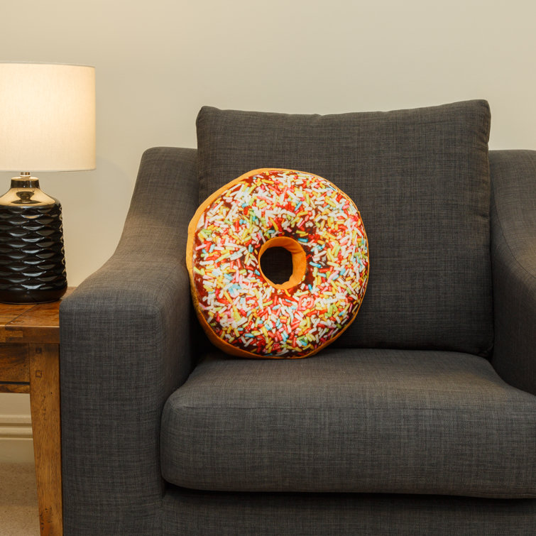 Echo Three Doughnut Sprinkles Cushions Large Novelty Cushion With
